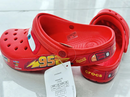 RED Fulger Mcqueens kids clogs