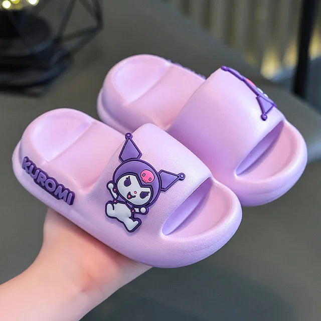 Purple Hello Kitty Summer Slippers